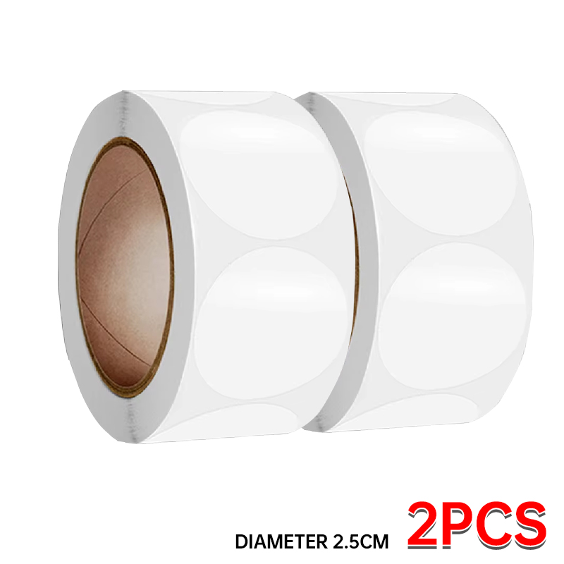 500PCsTransparent 2"/2.5"/3.0" Round PVC Stickers Envelope TabSealer and Retail Package Clear Seal Labels Sealing Tape Sticker: PURPLE
