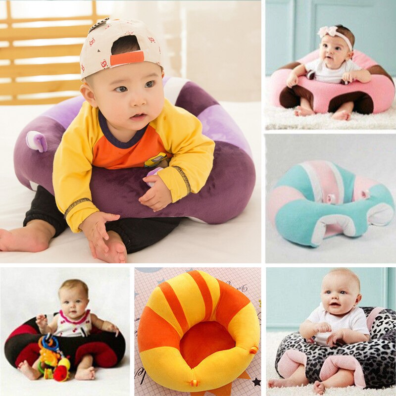 Asiento de apoyo para bebés, silla suave para sentarse, 360 ° de soporte cómodo para ayudar a los bebés a aprender a estabilizarse la espalda al sentarse