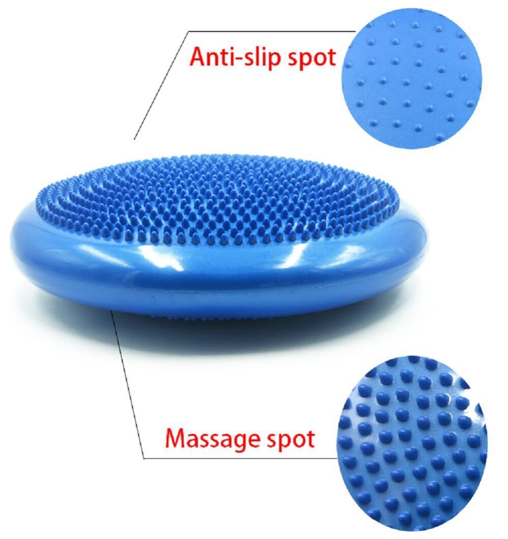 Yoga Balance Pad Fitness Yoga Core Training Cushion Inflatable Stability Balance Disc Balancing Pads Workout Training Tools