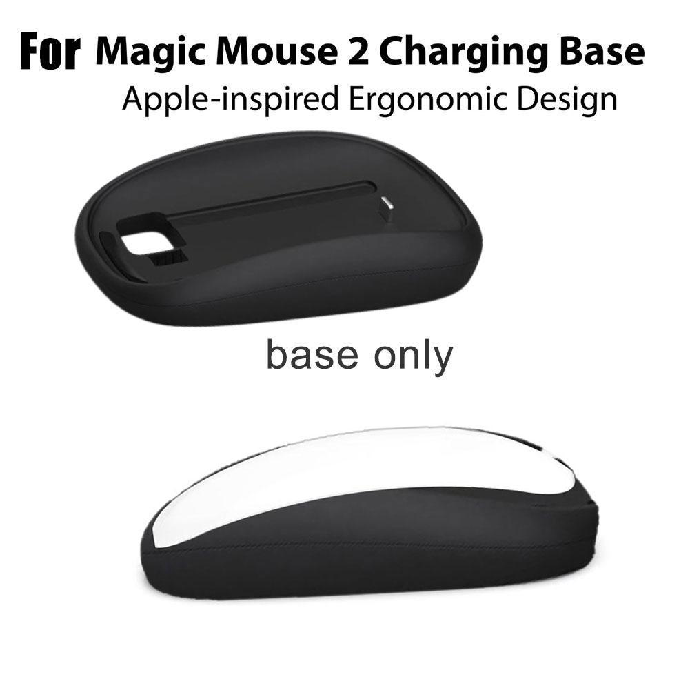 Base de ratón para Apple Magic Mouse 2, Base de carga ergonómica para MAGSAFE, almohadilla de carga inalámbrica, carcasa para aumentar la altura