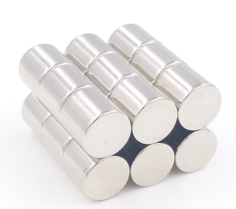 5 Pcs 10 Mm X 10 Mm Super Strong Ronde Cilinder Magneten 10X10 Zeldzame Aarde Neodymium 10*10 Art Craft
