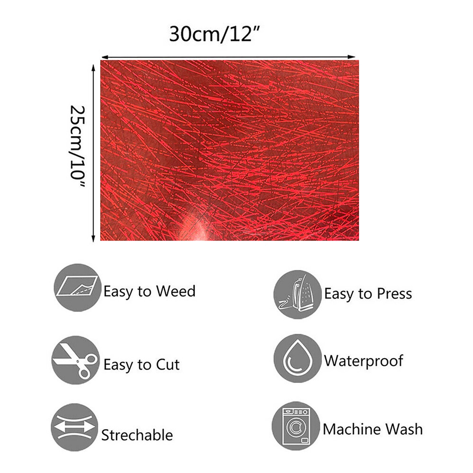 Holographic Self Adhesive Vinyl Roll For Cricut Decal DIY Stickers Heat Thermal Christmas Vinyl Heat Transfer Decal Diy Stickers