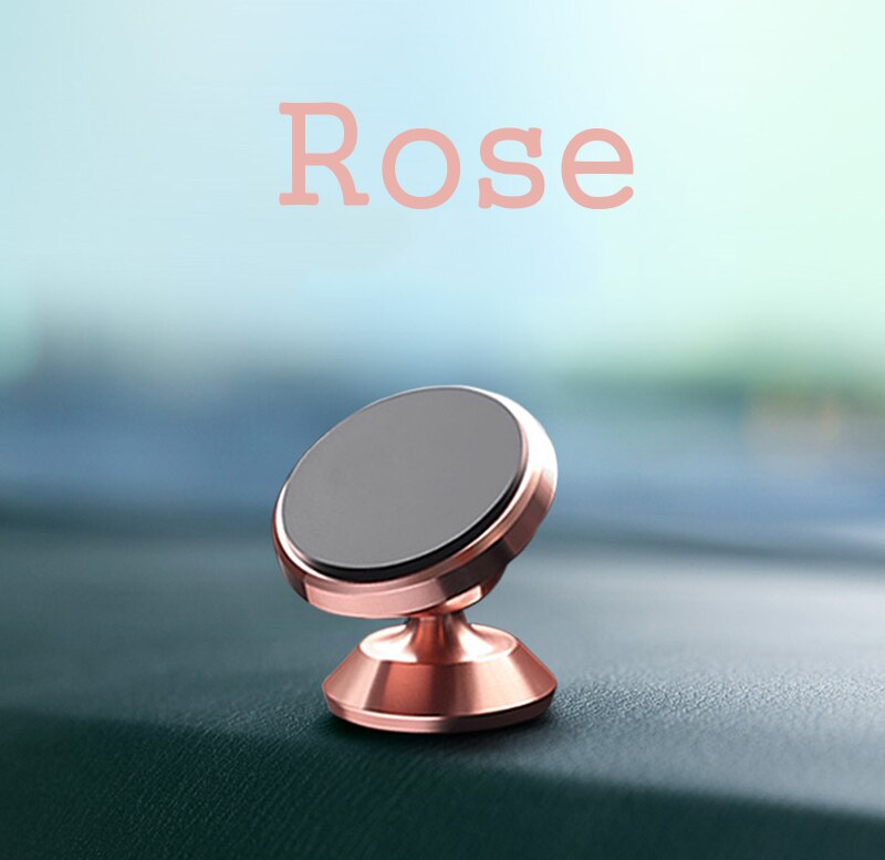 IKSNAIL Magnetische Auto Telefoon Houder Stand Voor iphone Samsung Universal Auto Dashboard Mount Mobiele Telefoon Stand Magneet GPS Houder: Rosy red