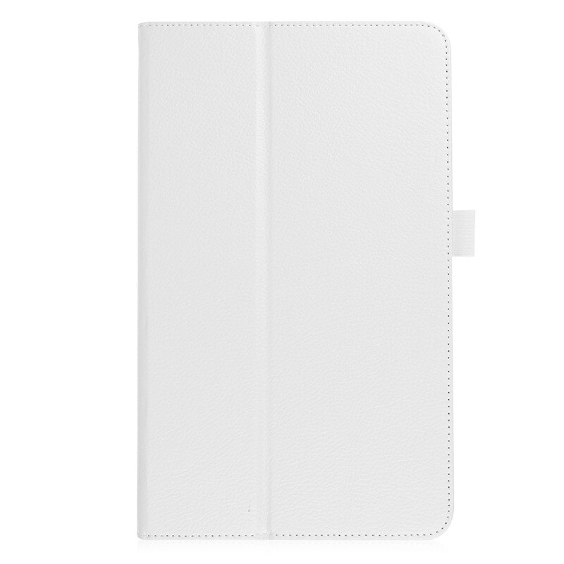 Etui na Tablet do Samsung Galaxy Tab A 10.1 2016 T580 T585 SM-T580 pokrywa Lichee styl skórzany składany stojak odwróć Tab A + film: white