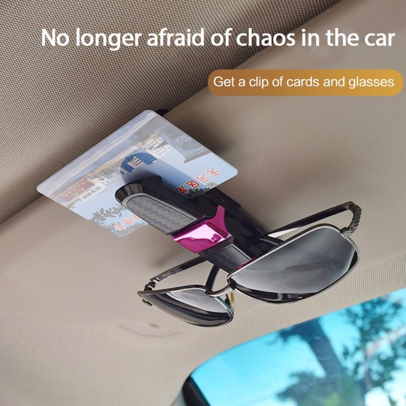1Pcs Car Sun Visor Sunglasses Holder Glasses Case Auto Fastener Cip Car Vehicle Auto Accessories Auto Fastener&Clip Glasses Case