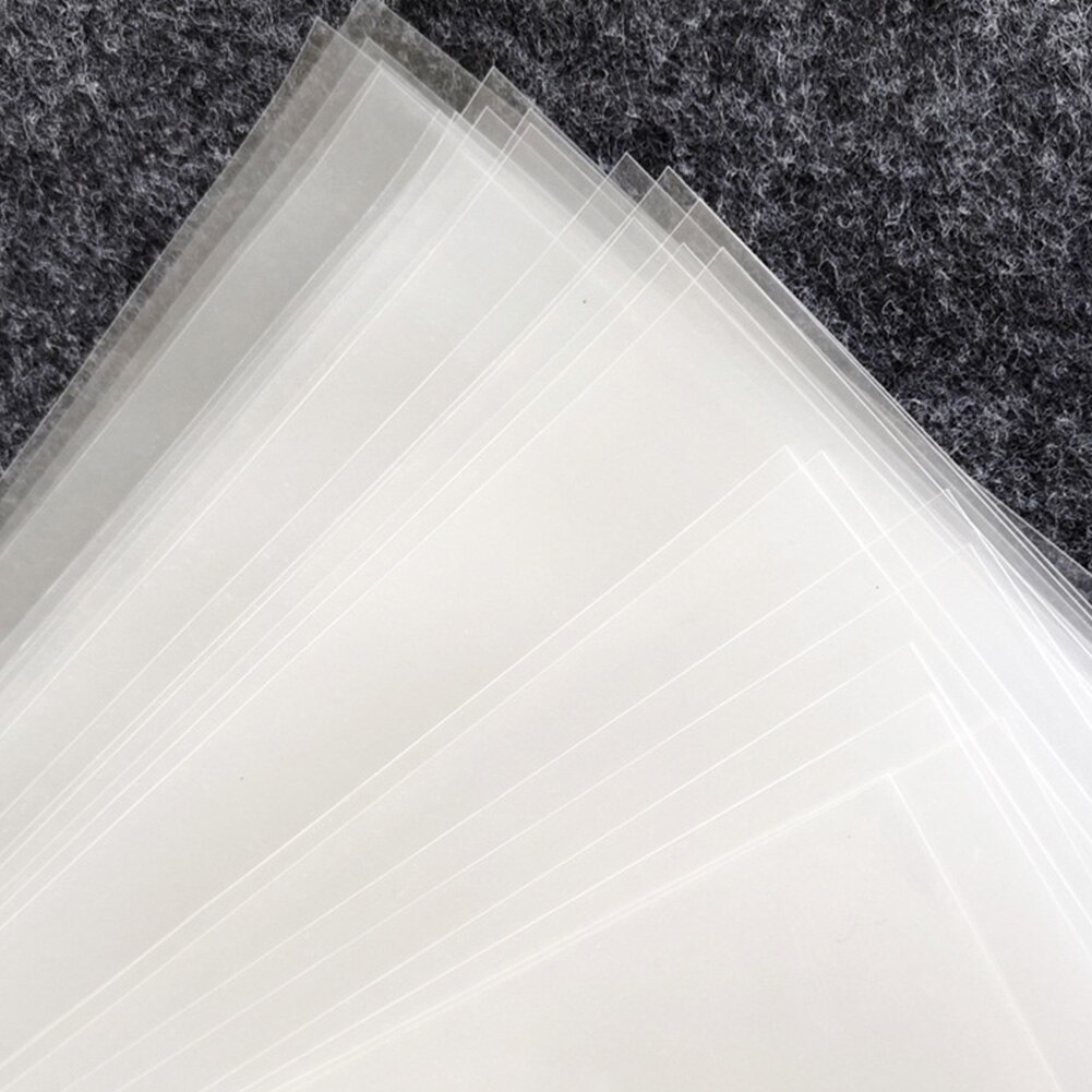 50 stück vinyl-schallplatten-aufbewahrungstaschen, flache taschen, außenhüllen ohne verschluss, runde schutzhülle, durchsichtiger, verdickter behälter