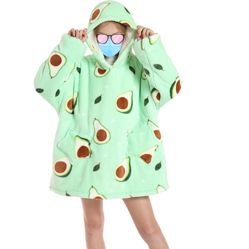 Robe de nuit à capuche en cachemire pour enfants, peignoir pour garçons et filles, Pyjamas