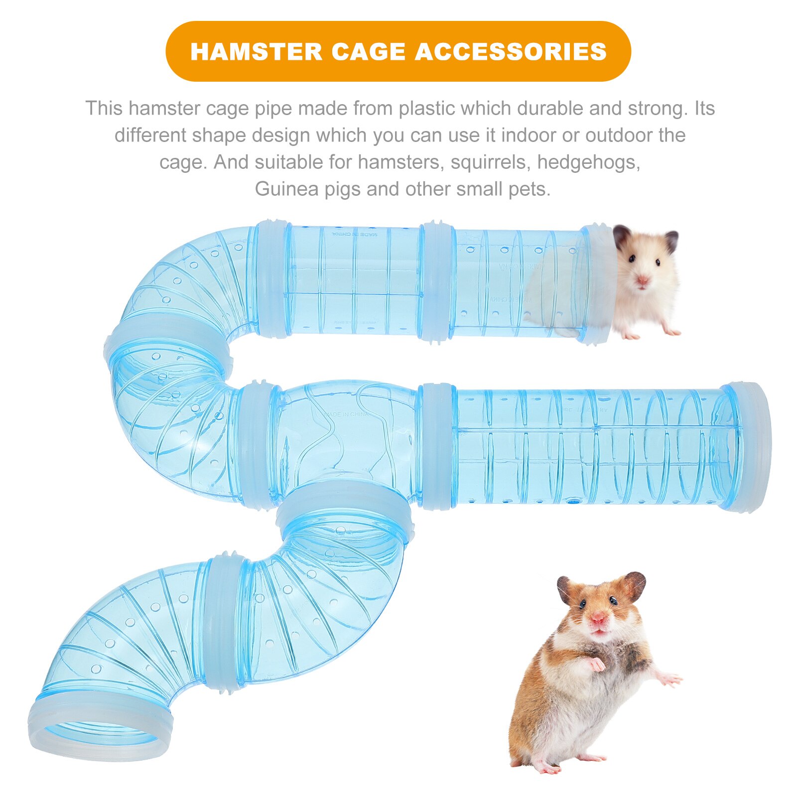 Tubos de conexión para jaula de hámster, placas de conexión para aventura, tubo externo DIY, jaula para hámster, suministros para mascotas pequeñas