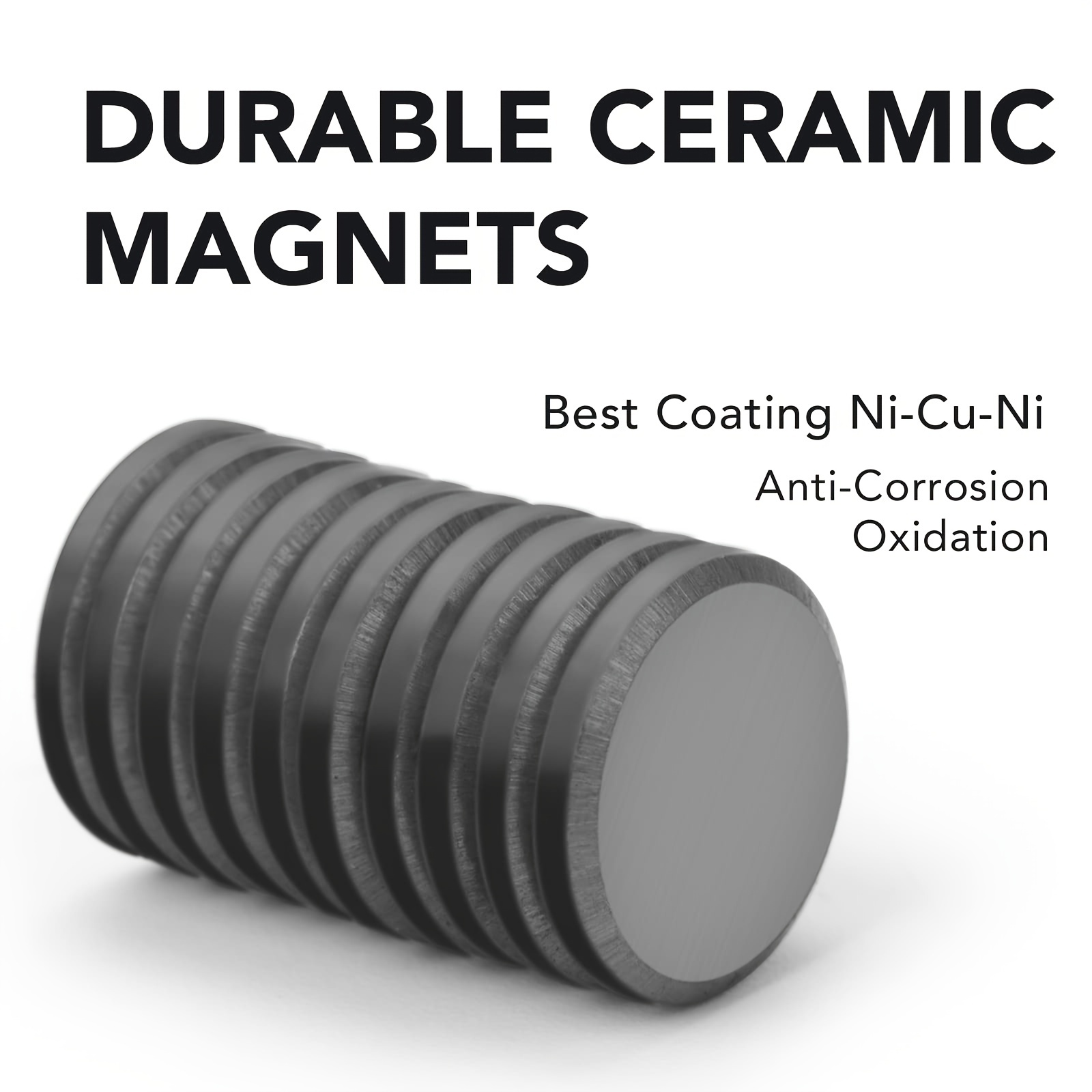 Magnete für selbstklebende Rückseite, kleine Keramik-Bastelmagnete, runde Scheibenmagnete, winzige flache Kreis-Ferrit-Industriemagnete