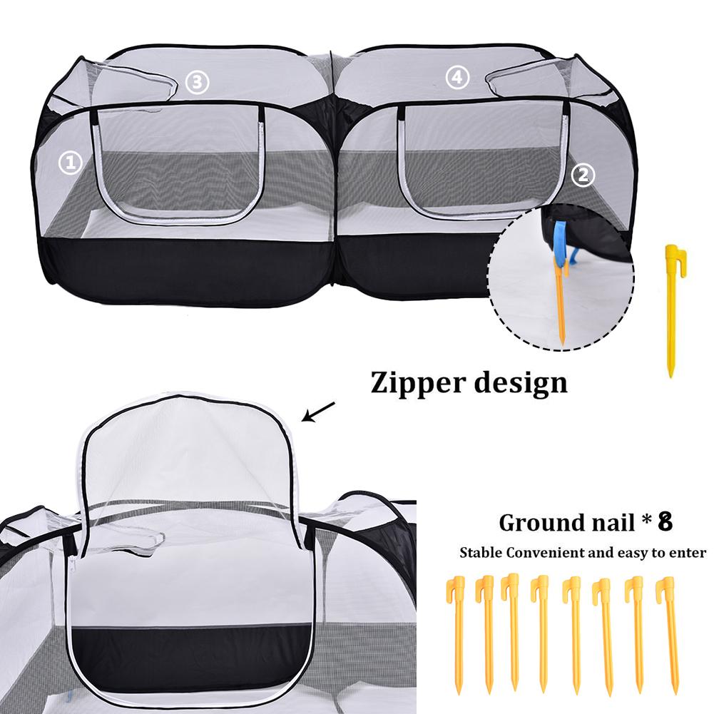 Portable Pet Playpen Chicken Coop Rabbit Cage Foldable Pet Fence Suitabl For Chicken Duck And Rabbit Cat 0utdoor Tent
