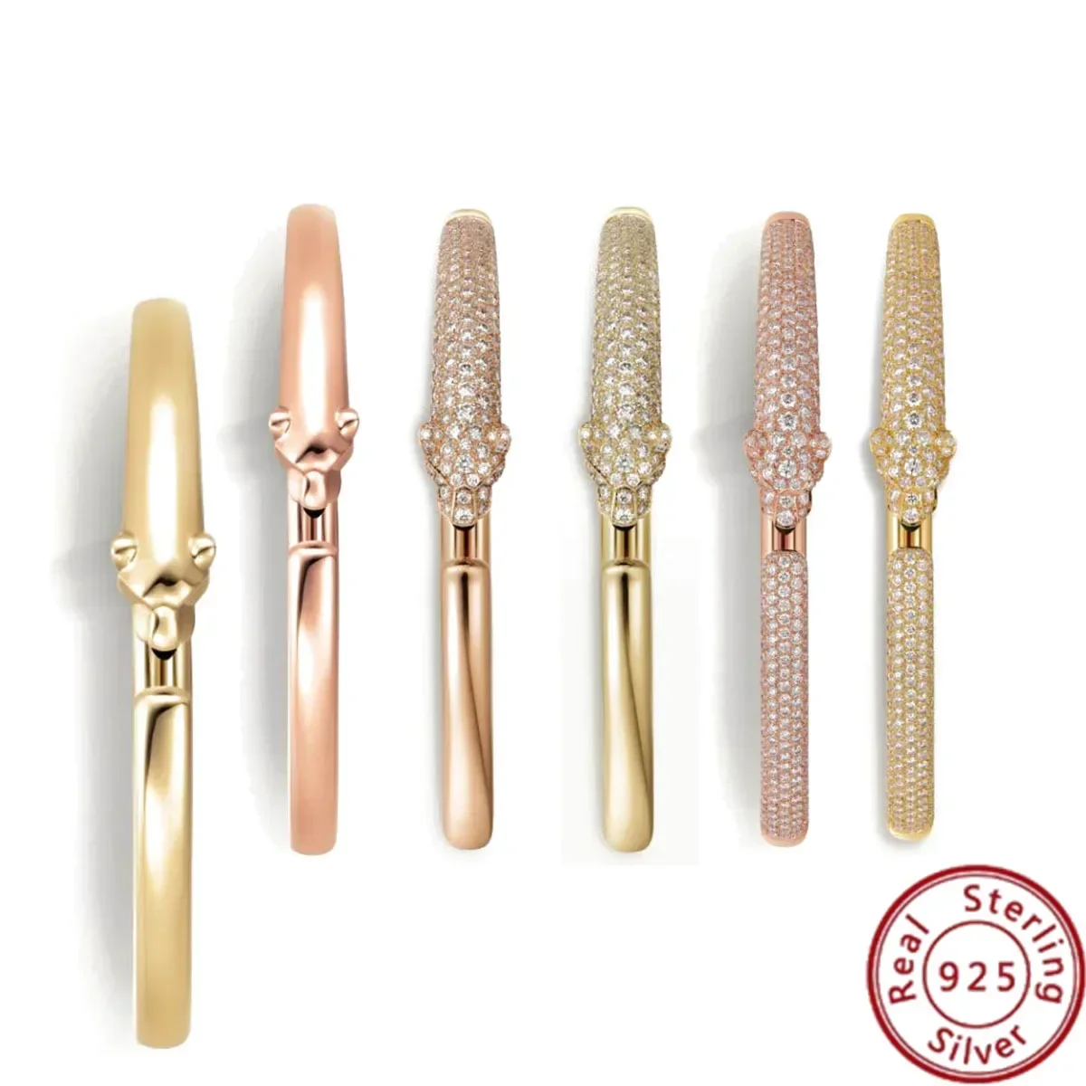 2025 Luxe sfeer S925 Panthère De Cart armband - Cheetah Series armband paar cadeau