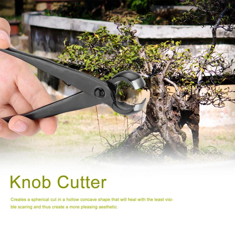210mm runde kant konkave knop gren cutter haven bonsai værktøjer purner saks kniv kniv