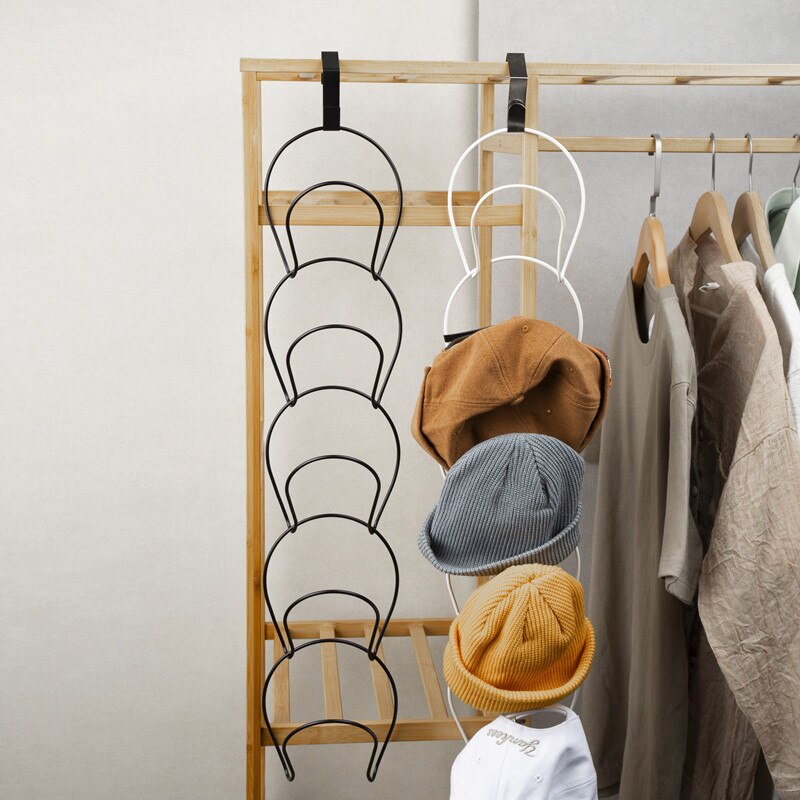 5 Pack Baseball Cap Rack Hat Holder Rack Home Organizer Storage Door Closet Hanger Cap Holder Rack Foldable