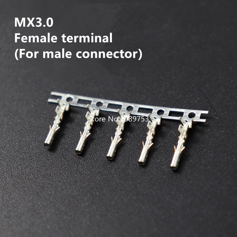 100Pcs MX3.0 Female Male Terminal Micro-Fit 3.0mm Connector Female Terminal Pins 43030-0001 / Male Terminal Pins 43031-0001