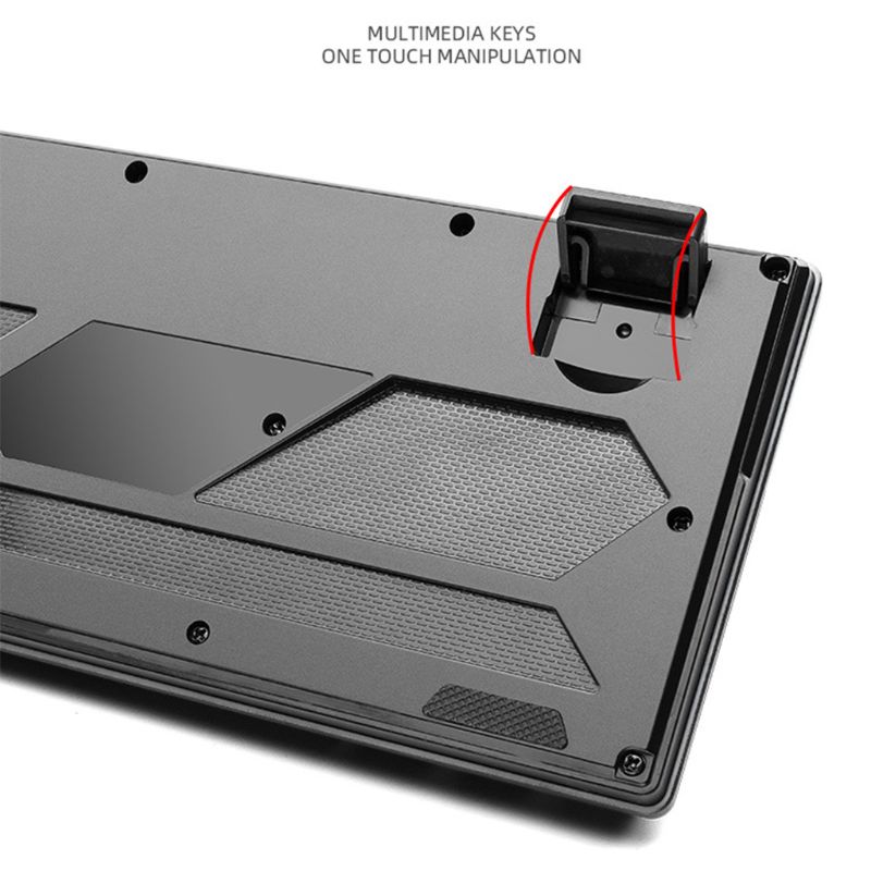 Klawiatura robić gier 87 klawiszy klawiatura robić komputera/laptopa GamerSeven-kolorowa podświetlana przewodowa klawiatura