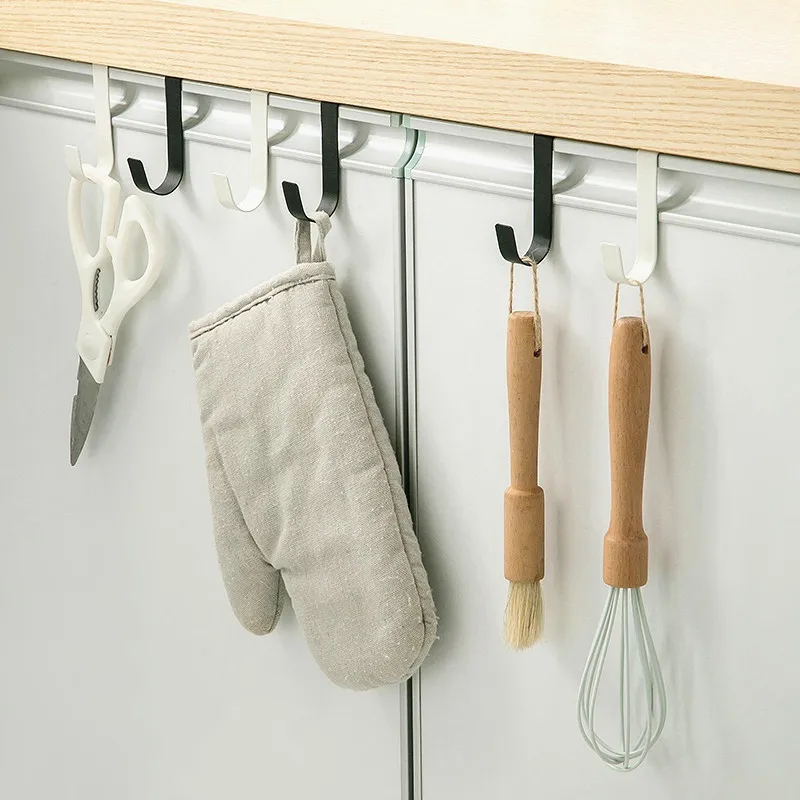 Multifunctionele haken Keukenkast Deur Achterhaak Ophangrek Kleding Jas Hoed Handdoekhanger Opberghaak Badkameraccessoires