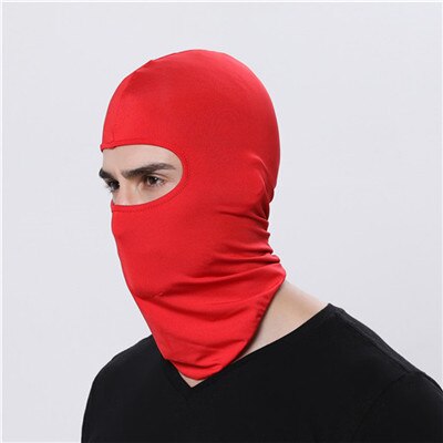 Sports Headscarf Neck Motorcycle Face Mask Winter Warm Ski Snowboard Wind Cap Outdoor Cycling Balaclava Hat: Red