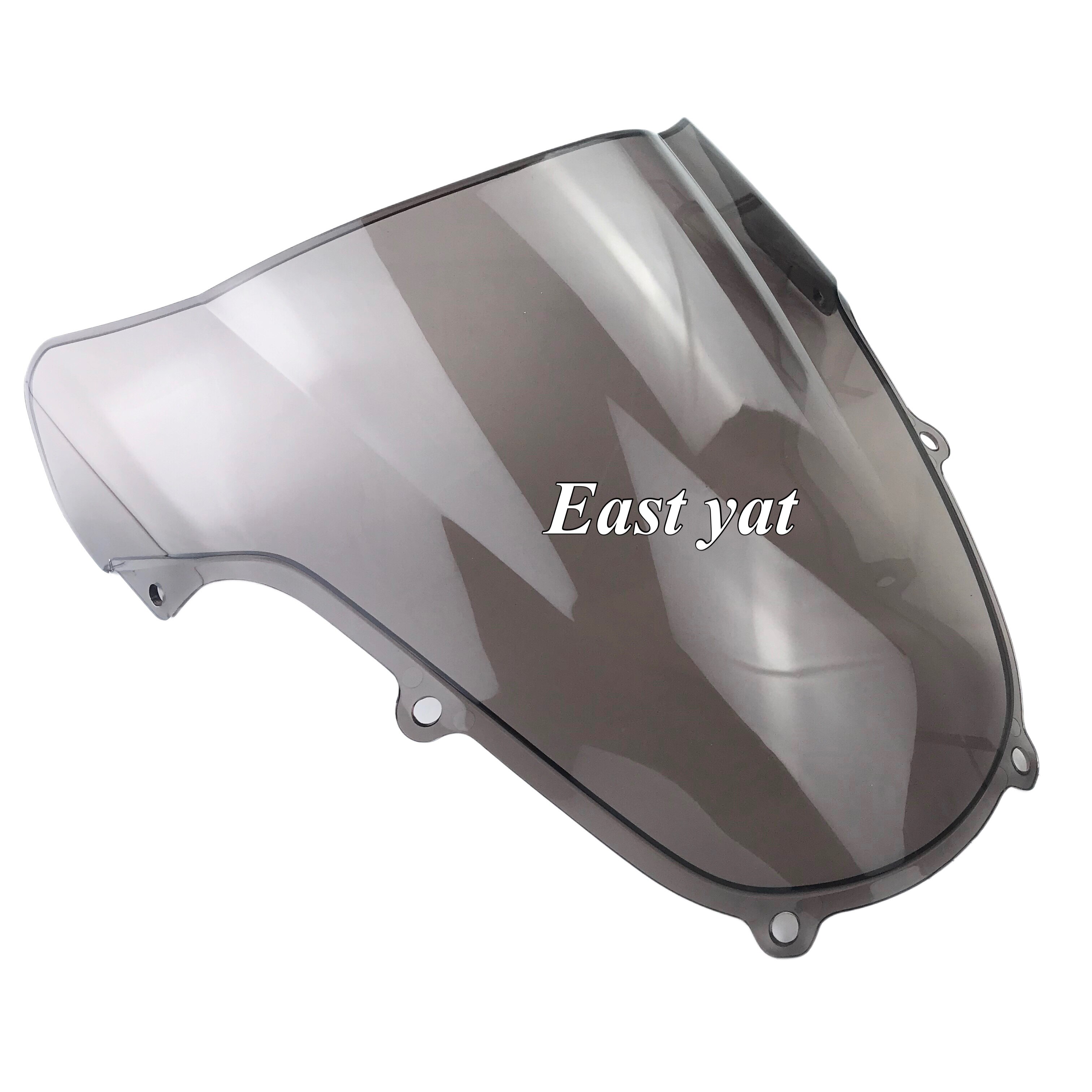 Parabrisas de doble burbuja para motocicleta, accesorio negro para Suzuki GSXR 600 GSXR 750 GSXR 1000 K1 K2 2000 2001 2002 2003: Smoke