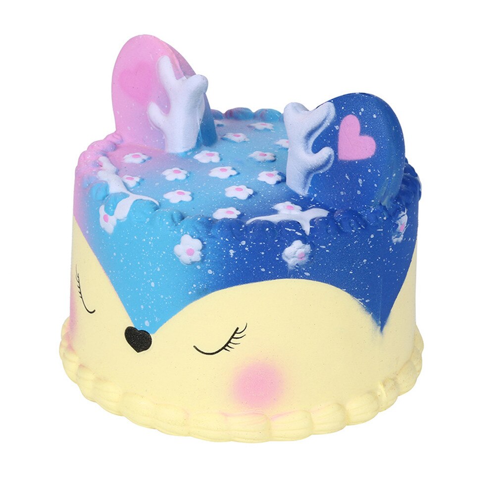 Galaxy Jumbo Deer Cake Slow Rising Scented Squeeze Stress Relief Toy Collection Kawaii Decorative Ornaments Игрушки