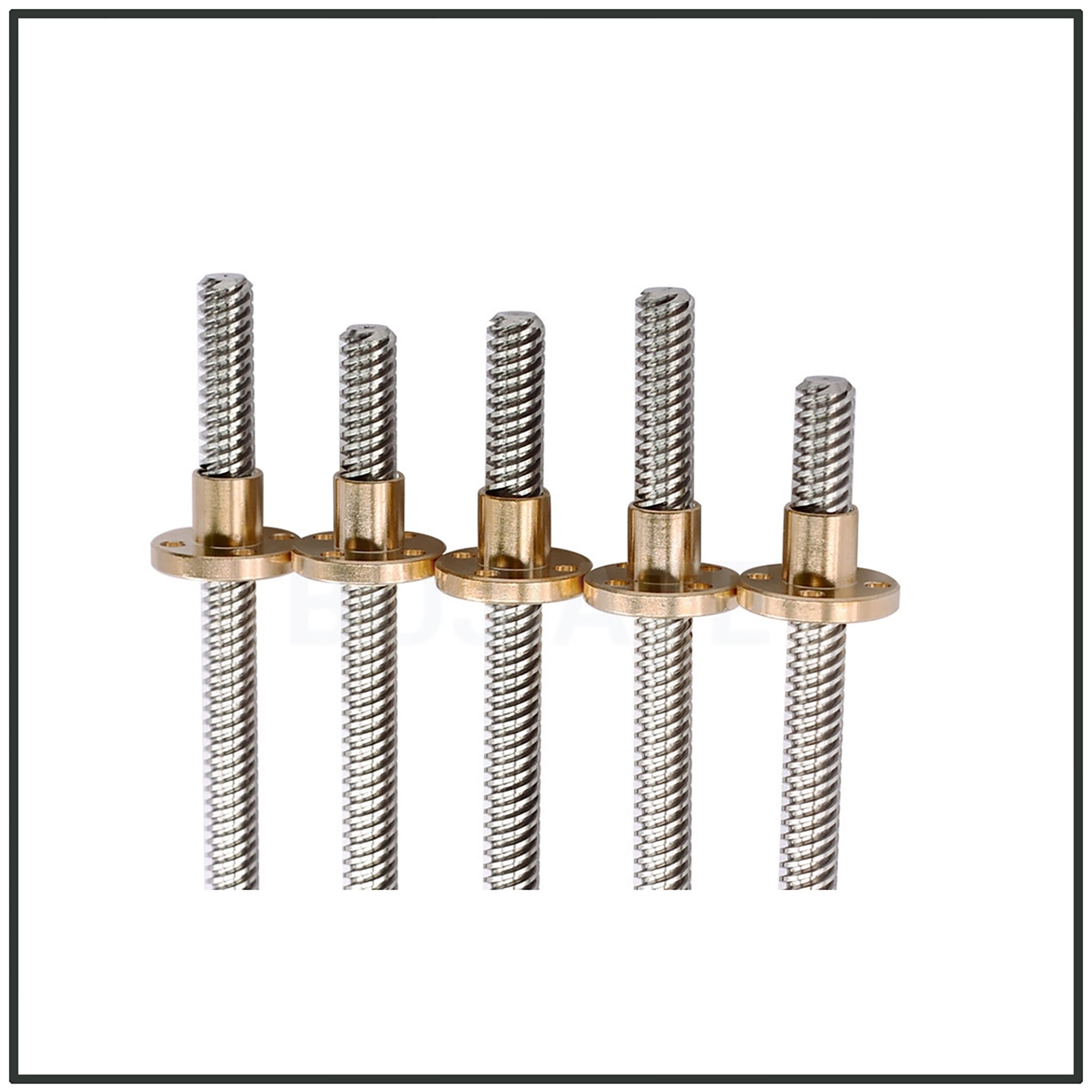 Imprimante 3D CNC T16, pas de vis, 4mm, avec écrou en laiton, longueur 100/200/300/400/500/600/700/800/900/1000mm