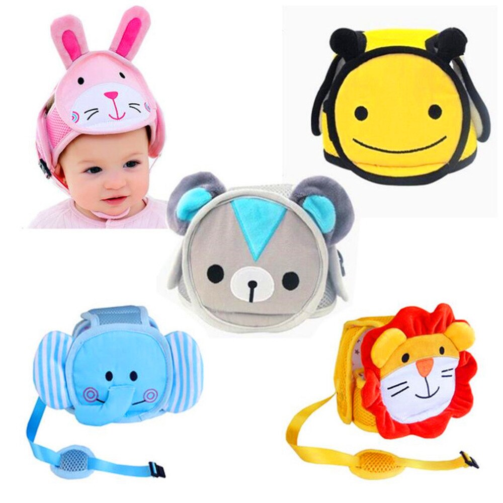 Baby Peuter Cap Anti-Collision Beschermende Hoed Baby Veiligheid Cartoon Helm Zachte Comfortabele Hoofd Beveiliging-Verstelbare