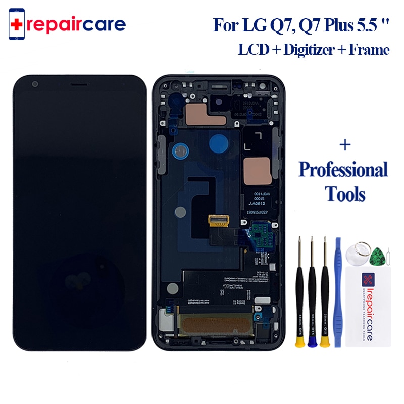 5.5 avec cadre LCD affichage pour LG Q7 LCD G7 Q610 écran LCD pour LG Q7 Q7 Plus Q610 écran LCD tactile numériseur assemblée