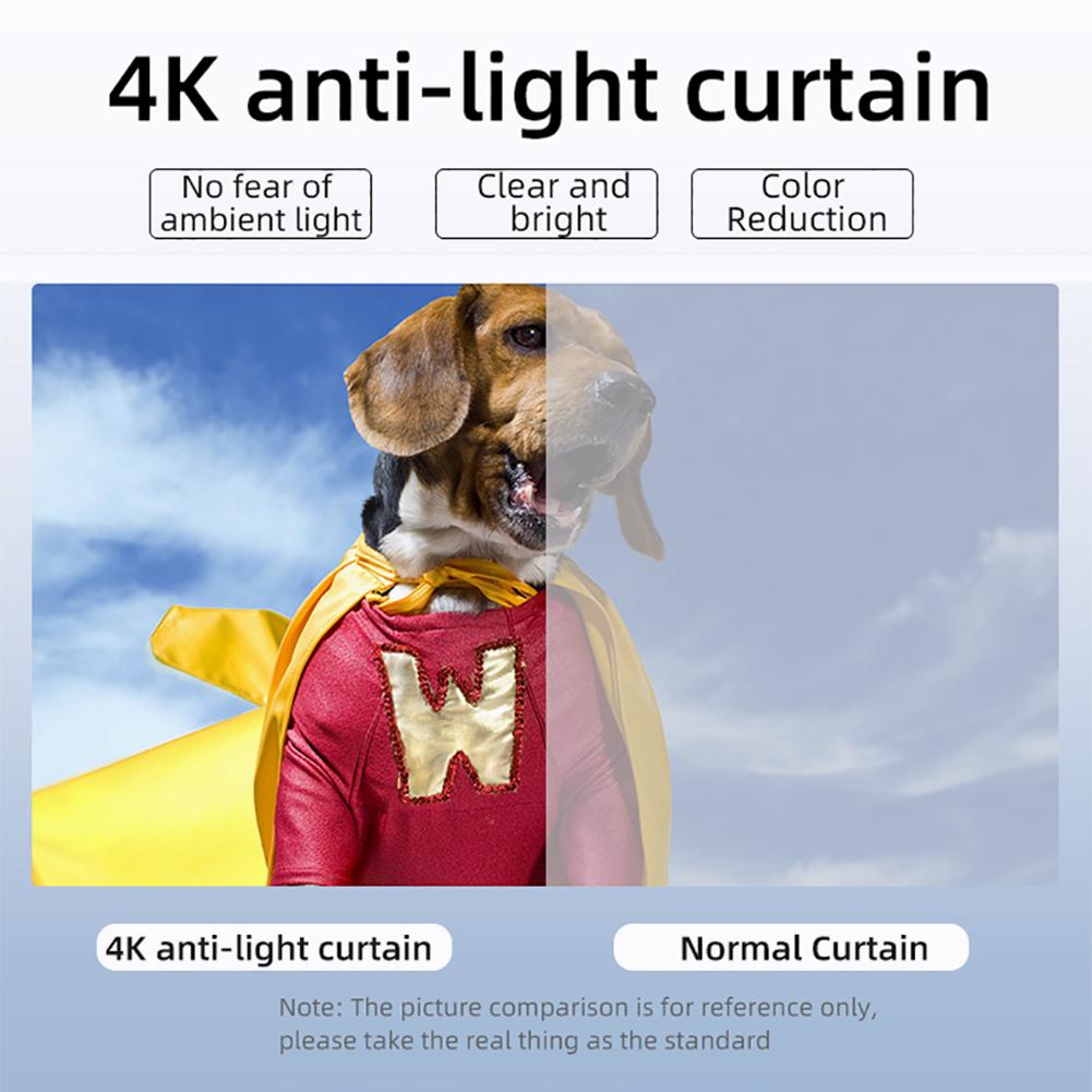 Foldable 4:3 HD Projector Screen Anti-Crease Projector Film Projection Movies Screen for Home Theater Outdoor