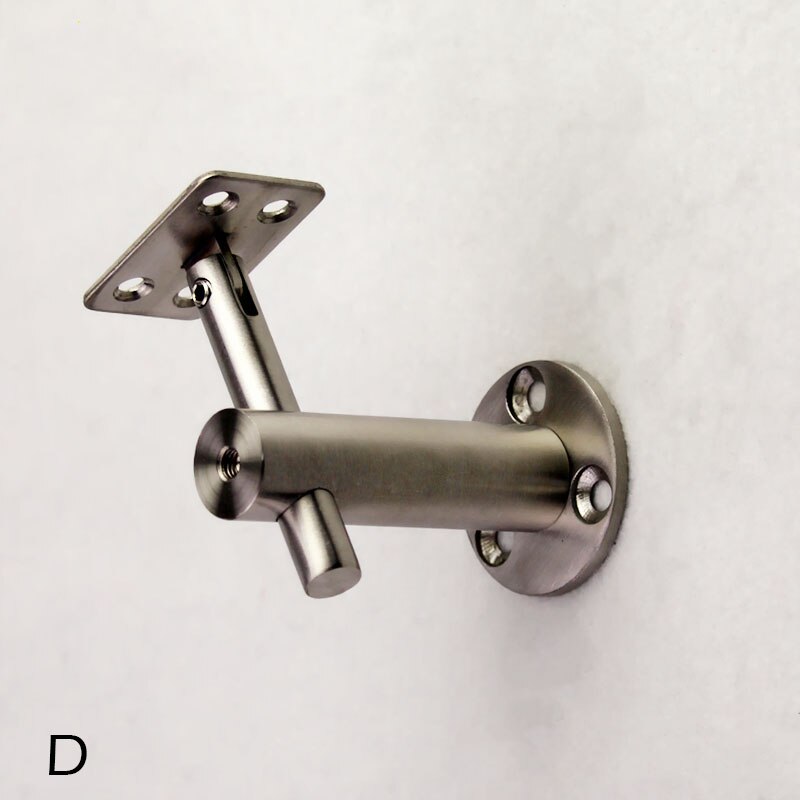 Stainless steel solid combination wall bracket handrail bracket stairs fixing bracket stairs hardware accessories: D   one piece