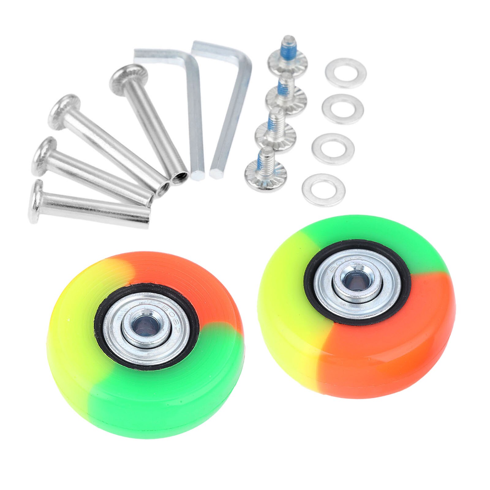 2Pcs Luggage Suitcase Wheels Rubber Sliding Practical Axles Replacement Casters Luggage Wheel Travel Flexible Suitcase 3colors: Default Title