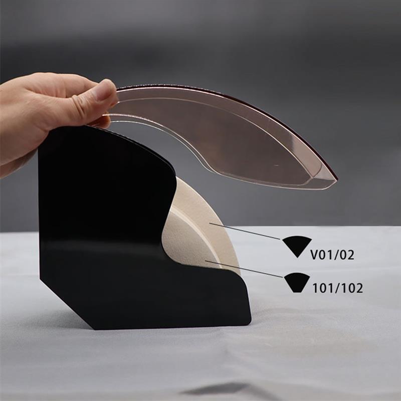Neue V60 Tropfen Kaffee Filter Papier Halfter Kegel Filter Papier Kasten Lagerung Gestell Staub nachweisen Arbeitsplatte Spender Stehen Mit Abdeckung