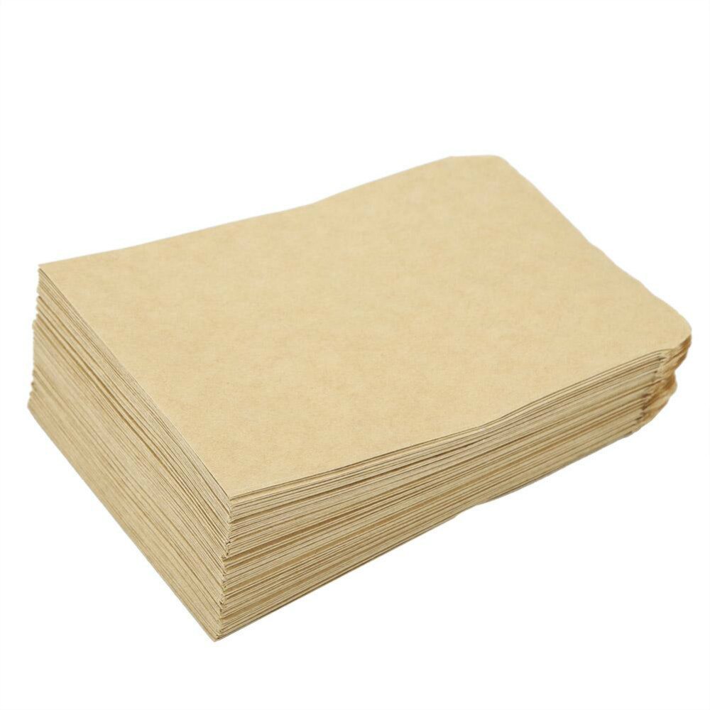 100 Pcs Mini Kraft Envelopes Bag For Plant Fruit Kraft Paper Bag Food Tea Small Storage