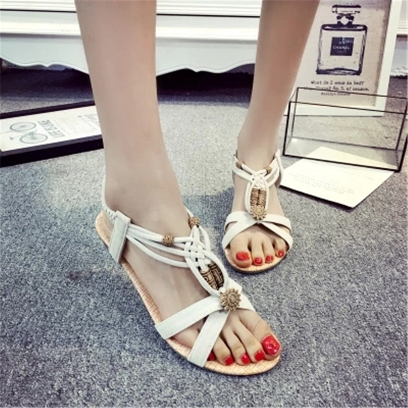 Vrouwen Sandalen Zomer Sandalen Slip Op Wedge Sandalen Schoenen Vrouwelijke Slippers Gladiator Vrouwen Schoenen Wiggen Hakken Schoeisel