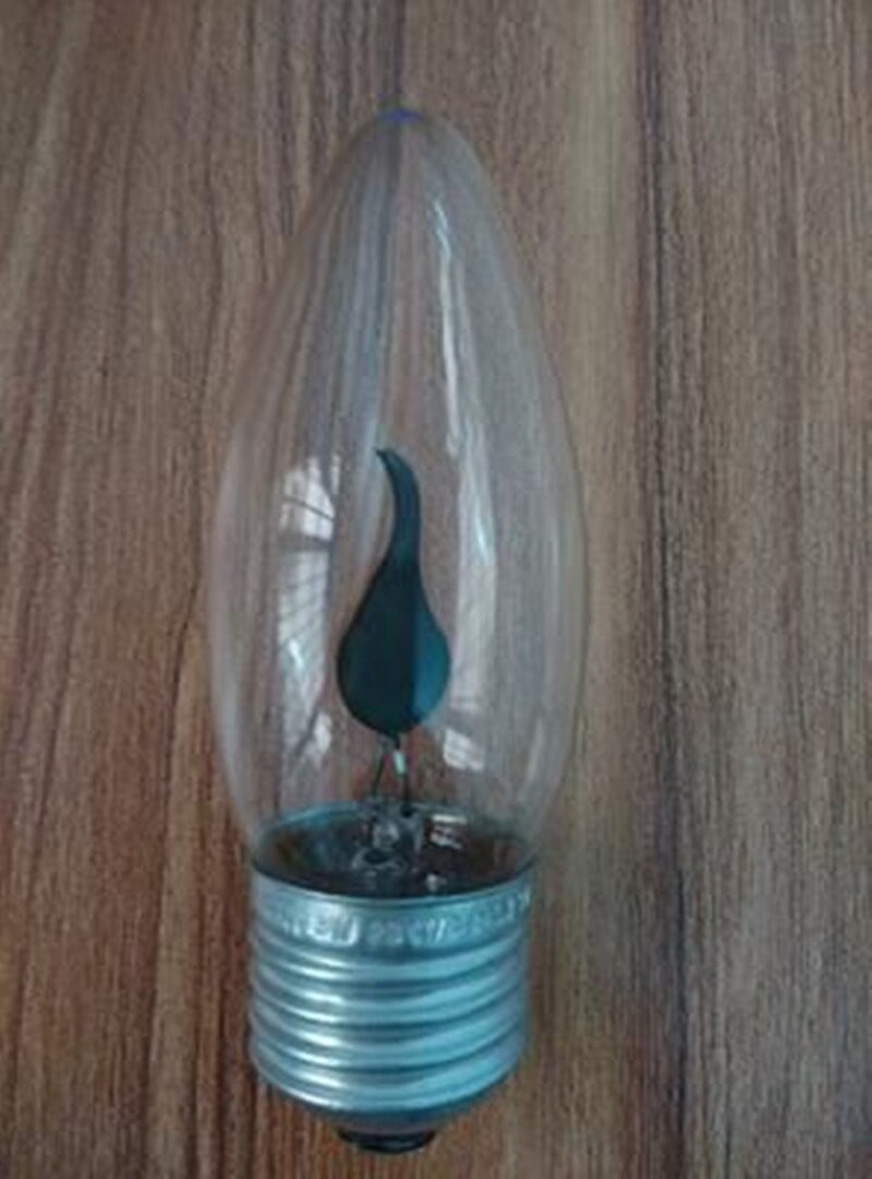 Ampoule lumineuse led e14e27, barre de bouche à vis KTV décoration créative, ampoule imitation flamme E12 2 pièces: 3 Watt E27 Tip
