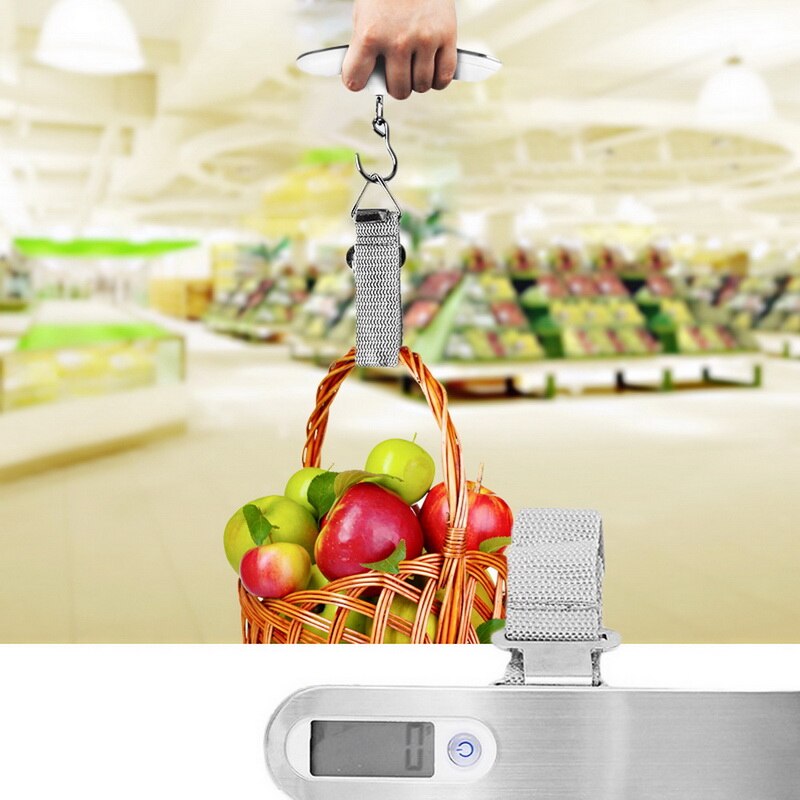 110lb/50kg Échelle de Bagages Électronique Numérique Valise Portable Échelle De Voyage Pèse Bagages Sac Suspendu Balances Poids D'équilibre LCD