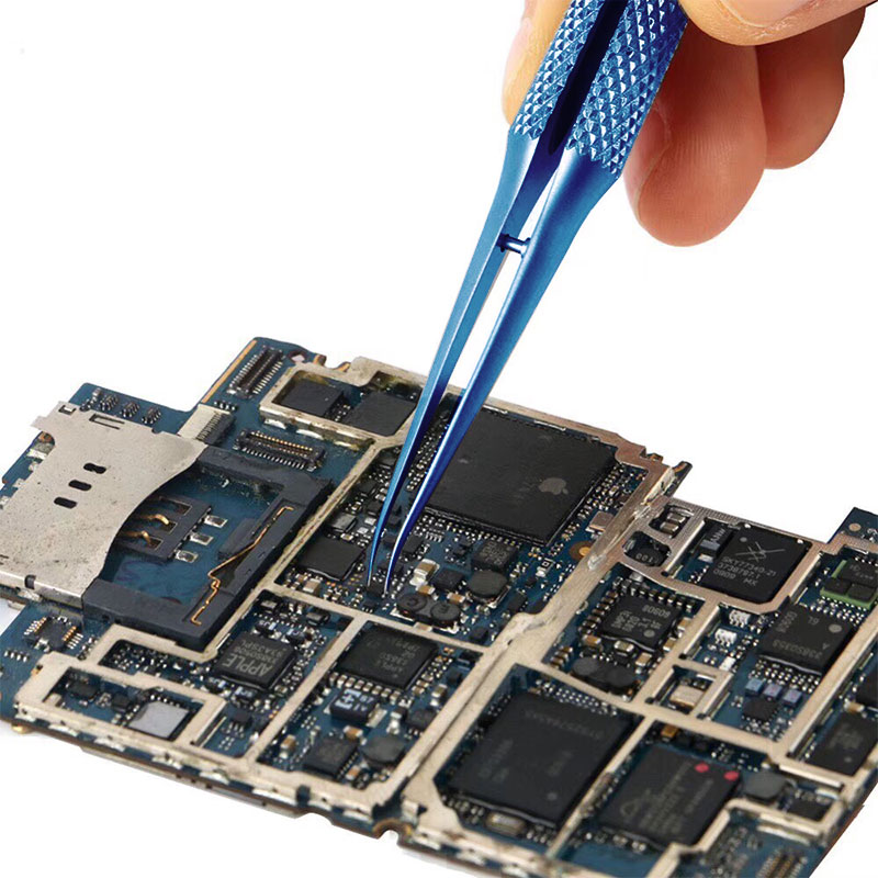 MONTEUR Aax-17 roestvrijstalen pincet voor het plaatsen van chip-tin, anti-corro MONTEUR Aax-17 roestvrijstalen pincet voor het plaatsen van chip-tin, anti-corro