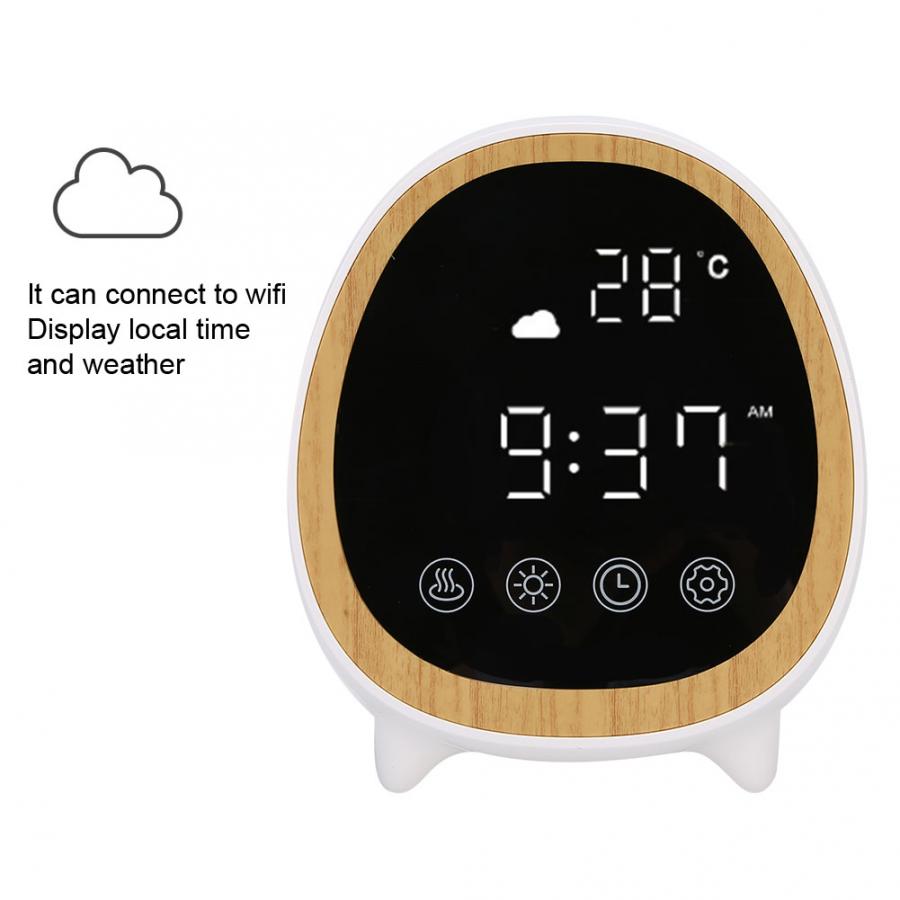 WIFI Smart Air 200ml Ultraschall Aroma Ätherisches Öl Diffusor Home Digital Display Zeit Wetter Aromatherapie Zerstäuber