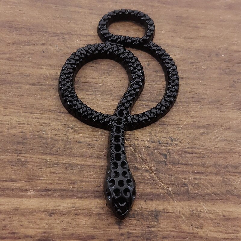 5Pcs 46*26Mm Snake Hangers Animal Snake Charms Hangers Voor Maken Diy Sieraden Earring Ketting Accessoires Bevindingen