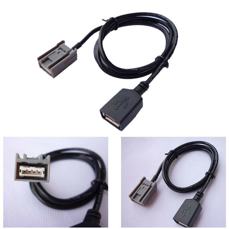 Auto Aux USB Kabel Adapter Weibliche Hafen Erweiterung Draht Für Honda bürgerlich Jazz CR-V Übereinstimmung Stereo MP3 Schnittstelle Auto Zubehör