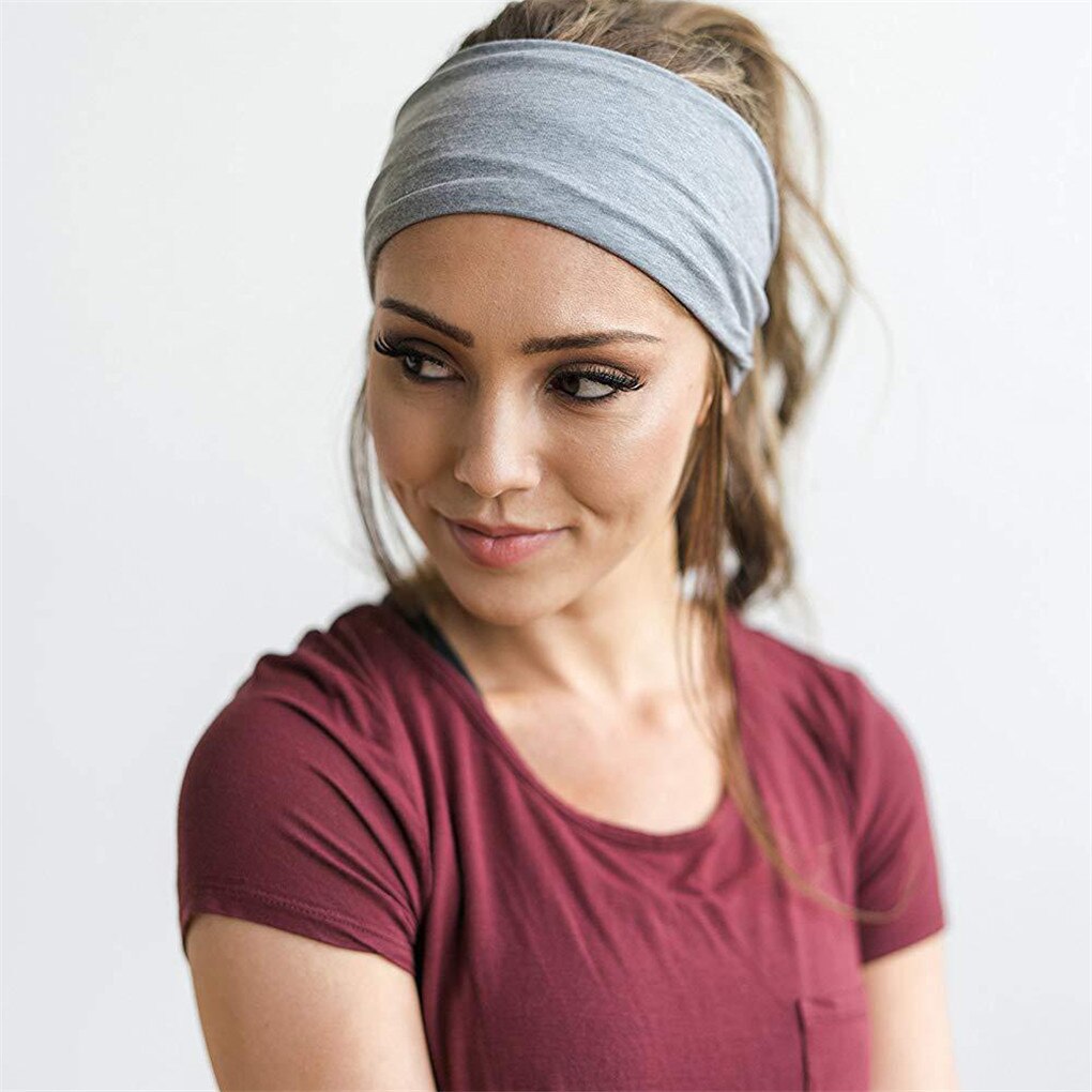 14 farger unisex absorberende sykling yoga sport svette pannebånd svettebånd for menn kvinner yoga hårbånd hodet svettebånd
