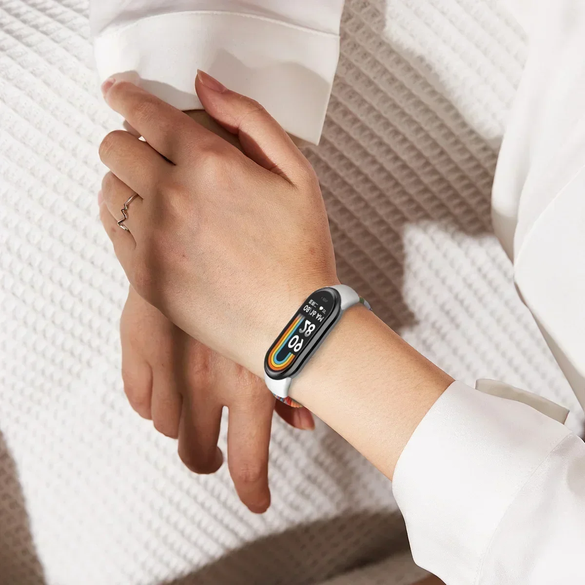 Braided Solo Loop for Xiaomi Mi Band 9 Strap Replacement accessories Elastic Nylon Watchbands correa bracelet for Miband9 8 NFC
