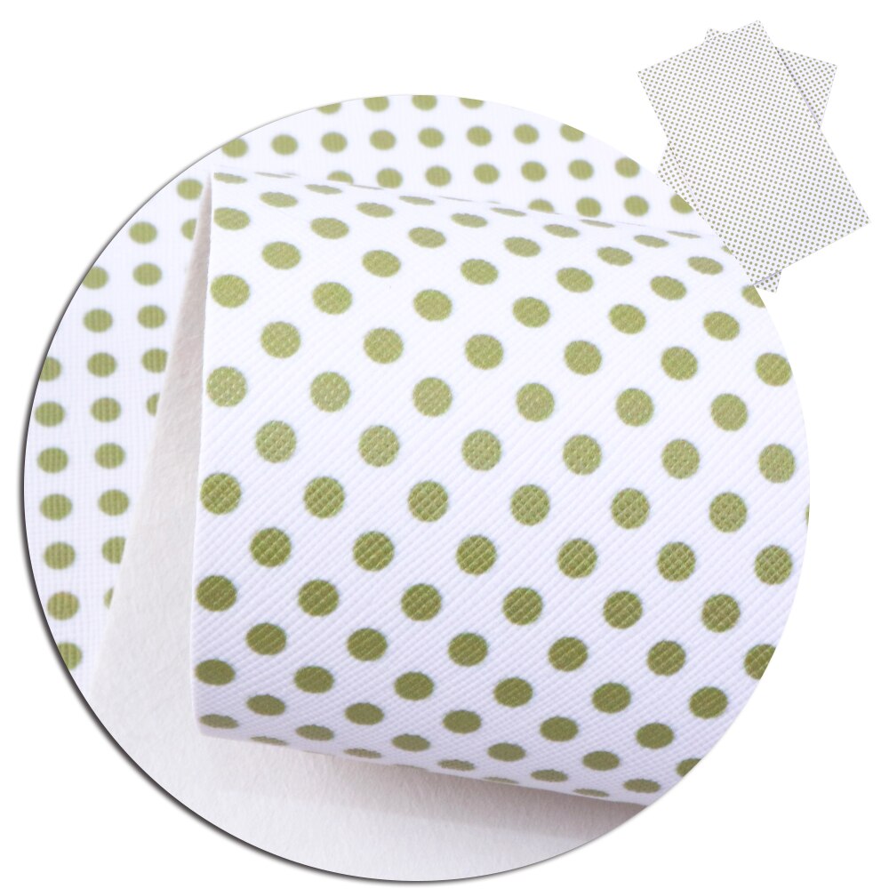 David tilbehør 20*33cm prikker vinyl syntetisk læder patchwork til hår sløjfe håndtasker pung telefon cover gør det selv ,1 yc 4262: 1064216001