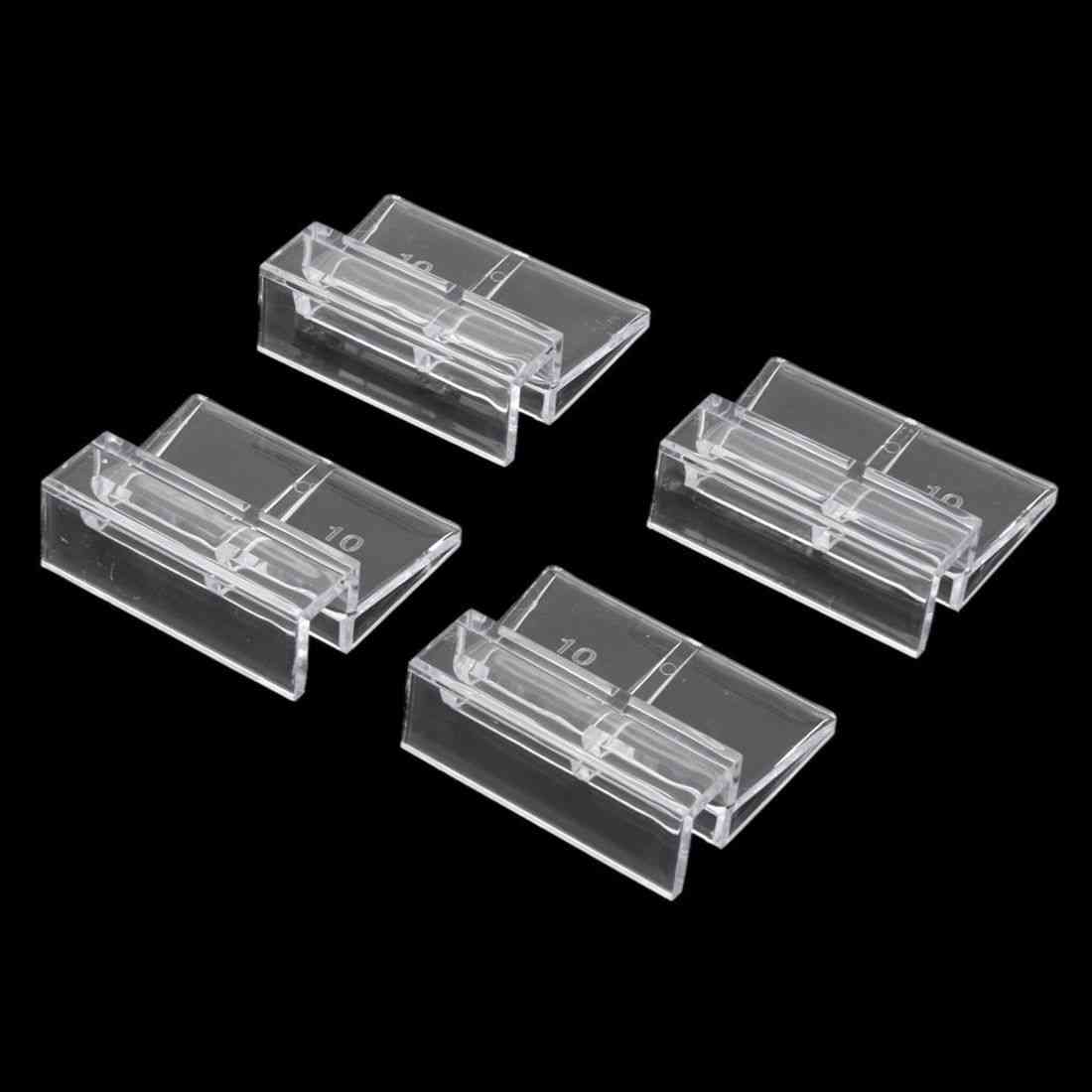 Soporte de Clip acrílico para acuario, tapa de cristal para pecera, 10mm, Uds.