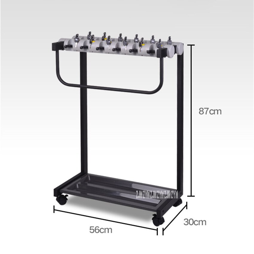 YF-12 12 Heads Office Umbrella Holder Hotel Lobby Mobile Umbrella Kindergarten Stand Metal Umbrella Rack With Lock With Wheel: ordinary version