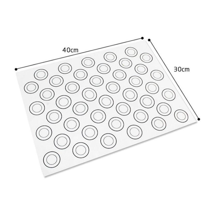Siliconen bakmat pad bakvorm bakvorm gebakvormpjes antiaanbakvormpjes grote macaron koek keuken voor cake deegmat uitrollen s  x1 n 0: Default Title