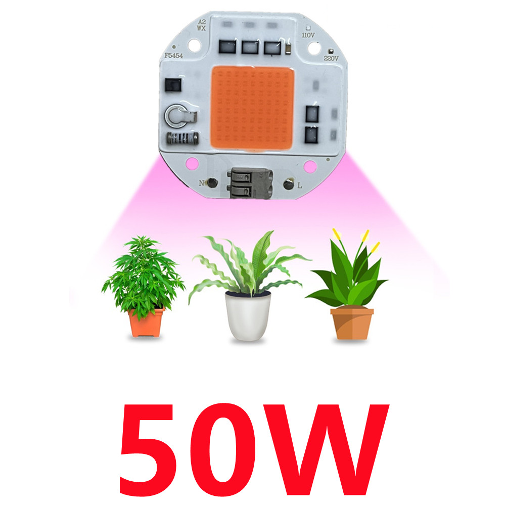 Chip de luz LED COB de espectro completo AC 220V 10W 20W 30W 50W-100W sin necesidad de controlador para el crecimiento de plántulas de flores iluminación de plantas: YELLOW / 20 W