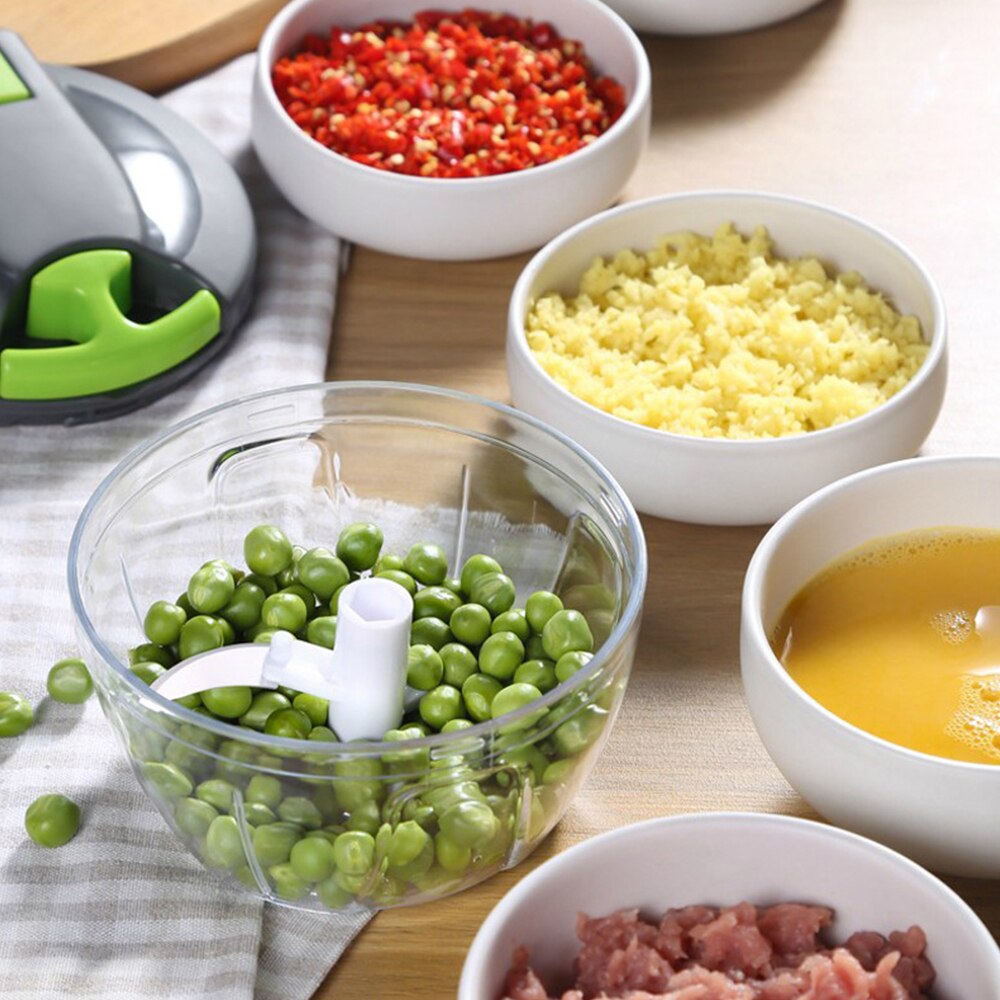 Manual Food Chopper Food Processor Vegetable Fruits Cutter Meat Shredder Garlic Onion Chopper Salad Maker Kitchen Gadgets
