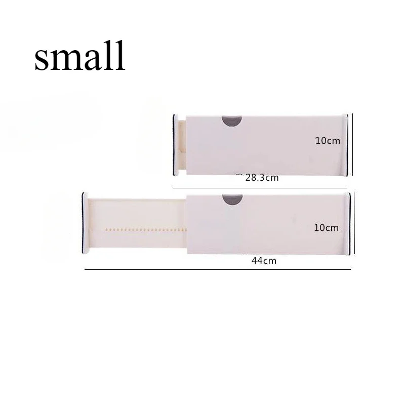 T Drawer Divider Adjustable Home Organization Dividers White Plastic Partition Holder Retractable Drawer Dividers: Brown