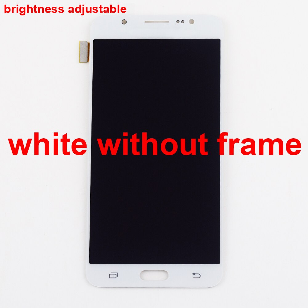 For Samsung Galaxy J7 LCD J710 SM J710F J710FN J710M J710H J710A DS LCD Display + Touch Screen Digitizer Assembly Frame: White without frame