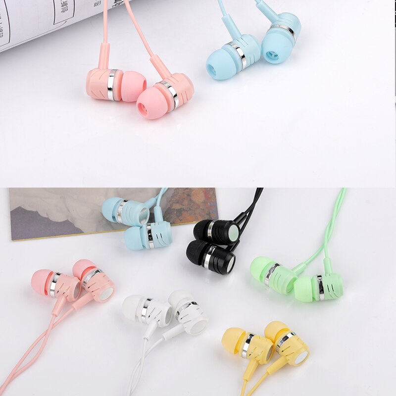 In-ear Earphone Wired Headset with Mic 3.5mm Jack Aux Wired Headphone for Cell Phone MP3 MP4