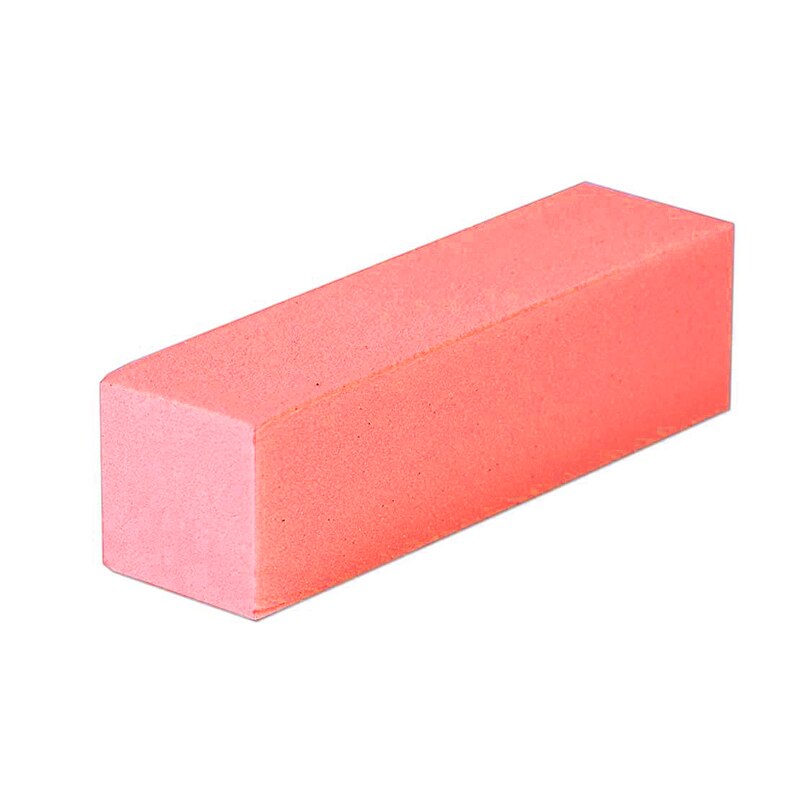 1 Pcs Roze Wit Form Nail Buffers Bestand Voor Uv Gel White Nail File Buffer Blok Polish Pedicure Schuren Nail art Manicure Tool: Red